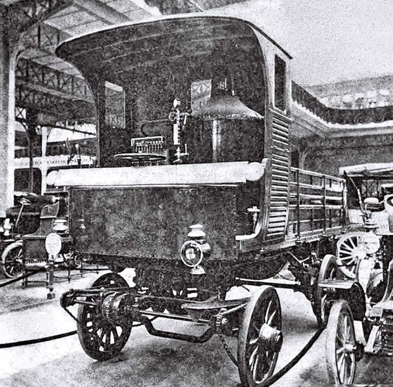 Французский паровой грузовоз Gandon. Париж, 1900 г..jpg