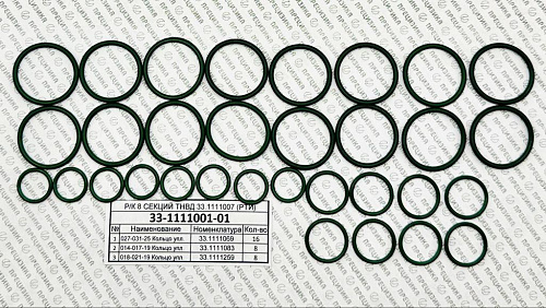 33-1111001-01фси Ремкомплект 8 секций ТНВД КАМАЗ ЯЗРТИ